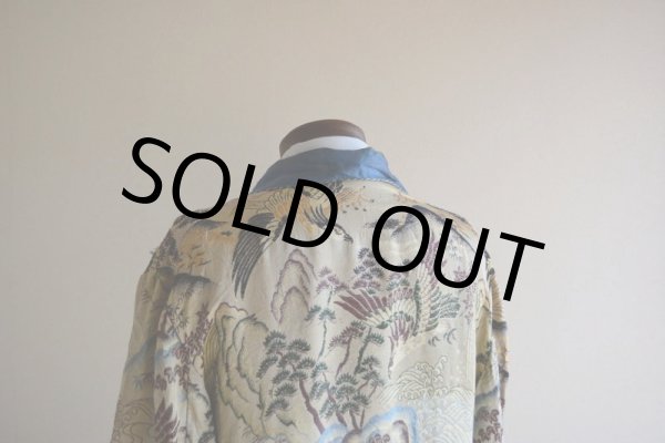 画像16: 1950s 西陣織スーベニアガウン　 表記L  (16)