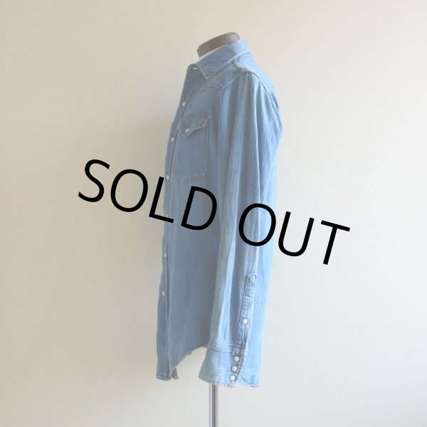 画像4: 1970s MAVERICK デニムウエスタンシャツ　 実寸S  (4)