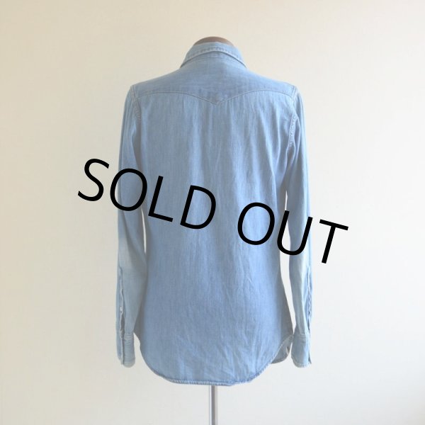 画像3: 1970s MAVERICK デニムウエスタンシャツ　 実寸S  (3)