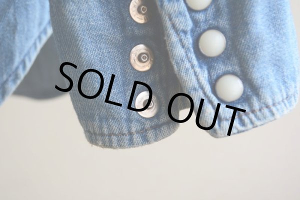 画像14: 1970s MAVERICK デニムウエスタンシャツ　 実寸S  (14)