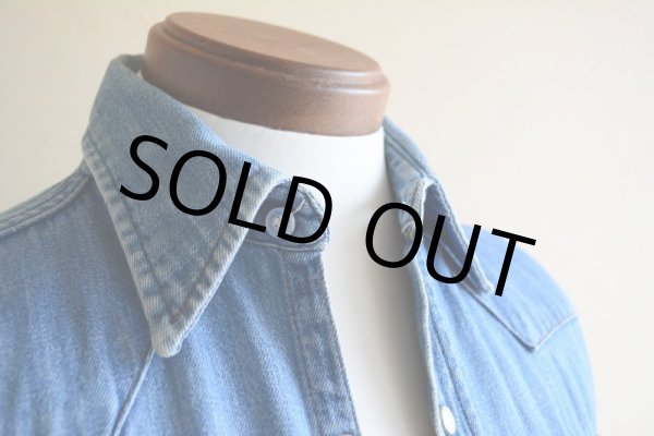 画像6: 1970s MAVERICK デニムウエスタンシャツ　 実寸S  (6)