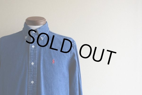 画像6: 1990s POLO COUNTRY デニムシャツ  MADE IN USA  表記S  (6)