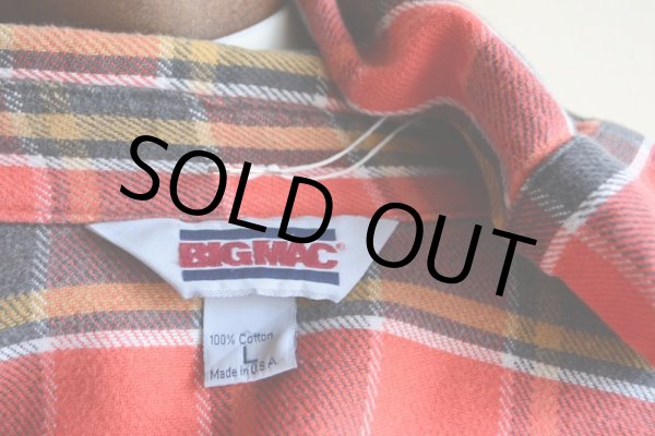 画像5: 1980s BIG MAC ヘビーネルシャツ  表記L  (5)