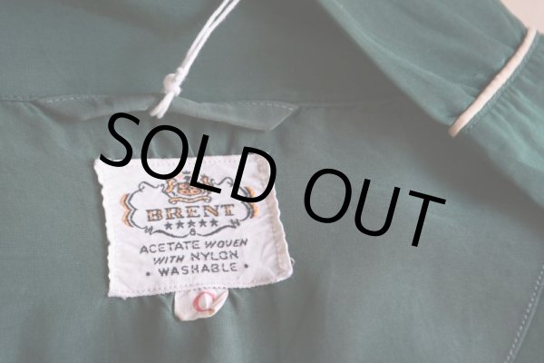 画像5: 1950s BRENT パジャマシャツ  表記C (L)  (5)