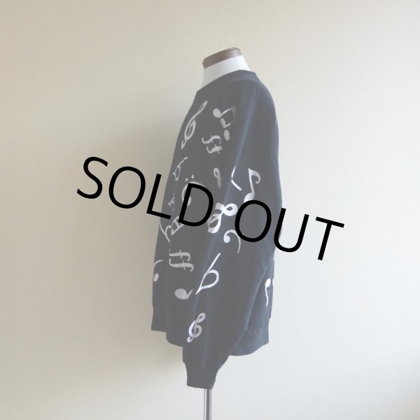 画像4: 1990s 音符柄スウェット　 表記XL  (4)