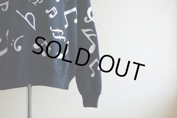 画像9: 1990s 音符柄スウェット　 表記XL  (9)