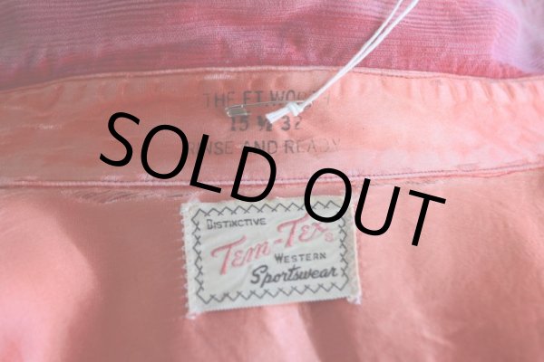 画像5: 1960s Tem-Tex コーデュロイウエスタンシャツ　 表記15 1/2  (5)