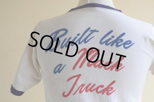 画像16: 1970s Champion MACK TRUCKS リンガーTシャツ  表記M  (16)