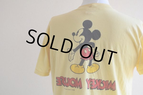 画像13: 1970s-80s  MICKEY MOUSE 両面プリントTシャツ　 表記L  (13)