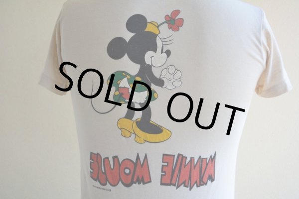画像11: 1970s-80s  MINNIE MOUSE 両面プリントTシャツ　 表記S  (11)