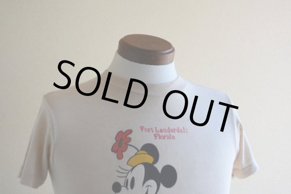 画像6: 1970s-80s  MINNIE MOUSE 両面プリントTシャツ　 表記S  (6)