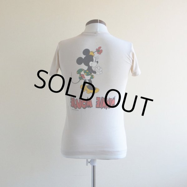 画像3: 1970s-80s  MINNIE MOUSE 両面プリントTシャツ　 表記S  (3)