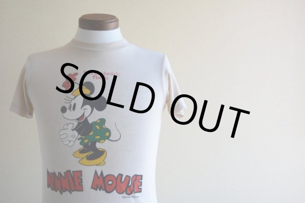 画像5: 1970s-80s  MINNIE MOUSE 両面プリントTシャツ　 表記S  (5)