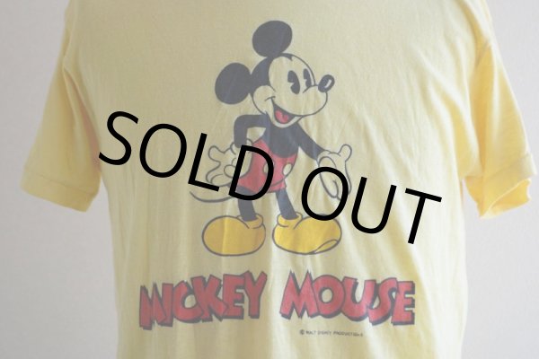 画像8: 1970s-80s  MICKEY MOUSE 両面プリントTシャツ　 表記L  (8)