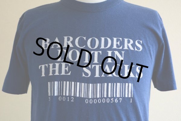 画像8: 1980s BARCODERS DO IT IN THE STACKS Tシャツ　 両面プリント　 実寸ML  (8)