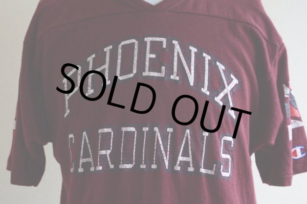 画像8: 1980s Champion PHOENIX CARDINALS フットボールTシャツ  表記L  (8)