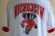 画像13: 1980s WISCONSIN Bucky Badger リンガーTシャツ　 両面プリント　 表記XL  (13)