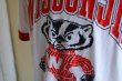 画像9: 1980s WISCONSIN Bucky Badger リンガーTシャツ　 両面プリント　 表記XL  (9)
