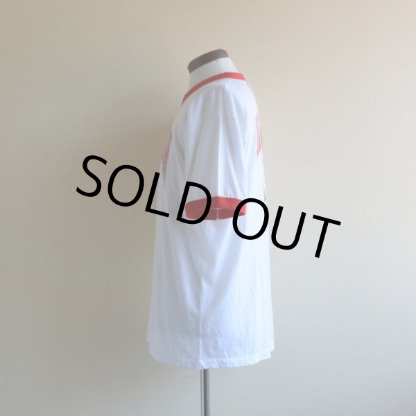 画像4: 1980s WISCONSIN Bucky Badger リンガーTシャツ　 両面プリント　 表記XL  (4)