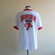 画像3: 1980s WISCONSIN Bucky Badger リンガーTシャツ　 両面プリント　 表記XL  (3)