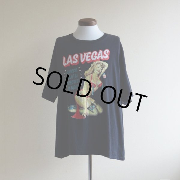 画像1: 1990s LAS VEGAS PIN-UP Tシャツ　 表記XL  (1)