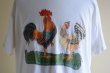画像7: 1990s 庭には2羽ニワトリがいるTシャツ　 表記L  (7)