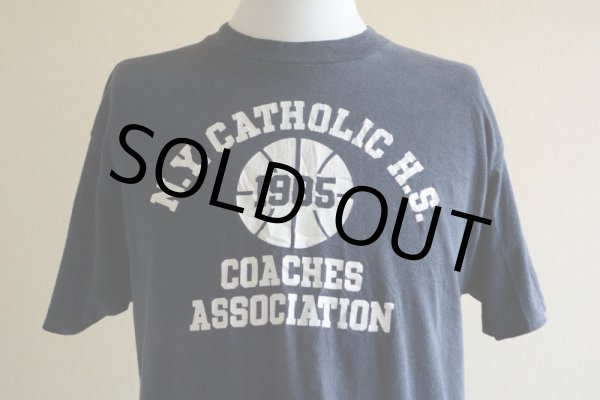 画像7: 1980s N.Y.CATHOLIC H.S. カレッジTシャツ　 両面プリント　 表記XL  (7)