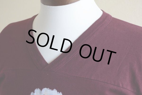 画像6: 1980s フットボールTシャツ　 両面プリント　 表記M  (6)