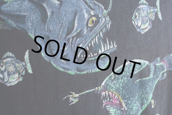 画像8: 1980s 深海魚 Tシャツ  表記L  (8)