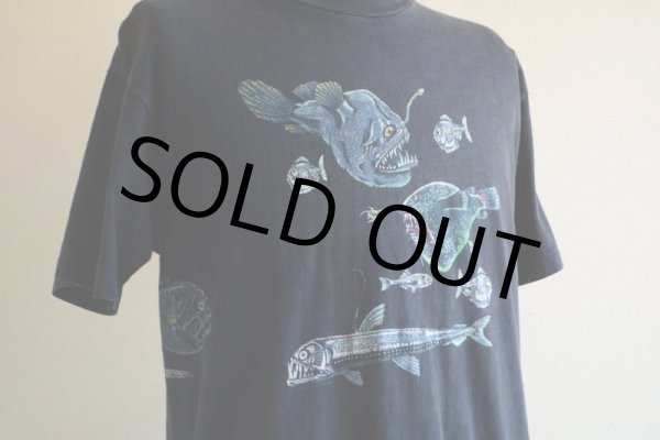 画像7: 1980s 深海魚 Tシャツ  表記L  (7)