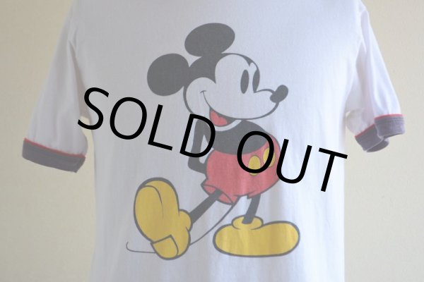 画像7: 1980s  MICKEY MOUSE リンガーTシャツ  表記M  (7)