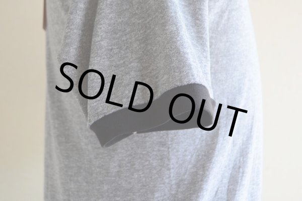 画像11: 1980s  MICKEY MOUSE リンガーTシャツ  杢灰×黒  表記L  (11)