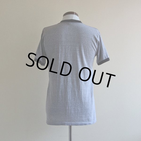 画像3: 1980s  MICKEY MOUSE リンガーTシャツ  杢灰×黒  表記L  (3)