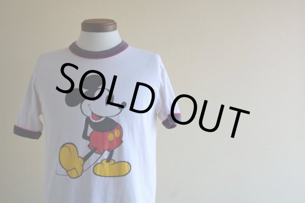 画像6: 1980s  MICKEY MOUSE リンガーTシャツ  表記M  (6)