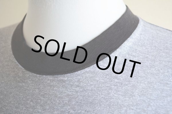 画像5: 1980s  MICKEY MOUSE リンガーTシャツ  杢灰×黒  表記L  (5)