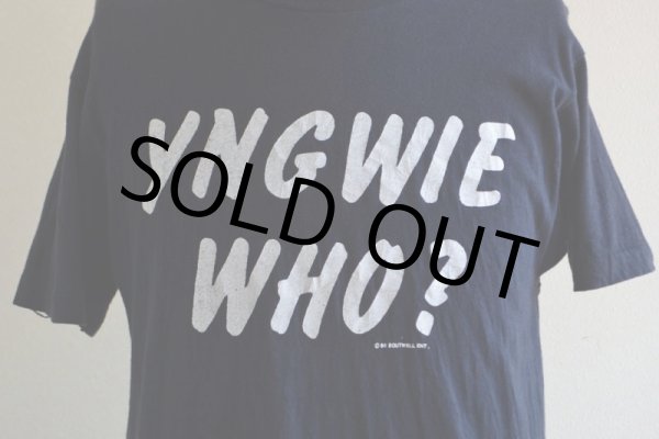 画像7: 1980s  YNGWIE MALMSTEEN  Tシャツ  表記L  (7)