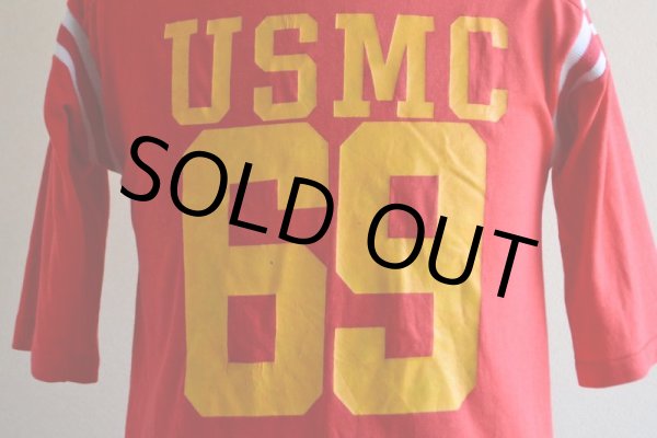 画像7: 1970s ARTEX USMCフットボールTシャツ　 ナンバリング“69”　 表記M  (7)