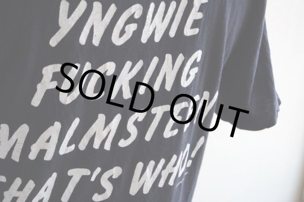 画像12: 1980s  YNGWIE MALMSTEEN  Tシャツ  表記L  (12)