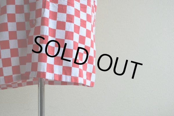 画像8: 1970s チェッカーフラッグシャツ  表記M  (8)