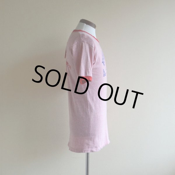 画像2: 1970s FARQUHAR'S 杢リンガーTシャツ　 両面プリント　 表記L  (2)