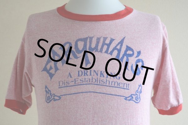 画像7: 1970s FARQUHAR'S 杢リンガーTシャツ　 両面プリント　 表記L  (7)