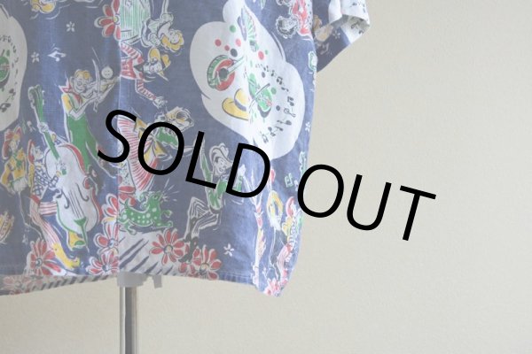 画像8: 1990s DKNY ダンシングカウボーイ柄リネンシャツ　 表記P  (8)