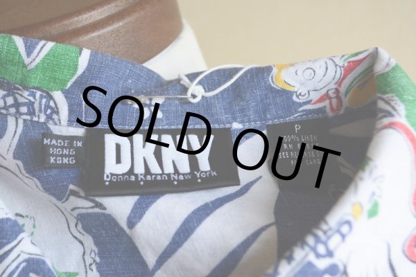 画像13: 1990s DKNY ダンシングカウボーイ柄リネンシャツ　 表記P  (13)