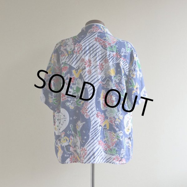 画像3: 1990s DKNY ダンシングカウボーイ柄リネンシャツ　 表記P  (3)