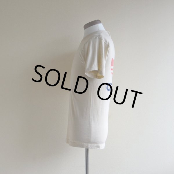 画像2: 1980s adidas レインボートレフォイルTシャツ　 バックプリント　 表記M  (2)