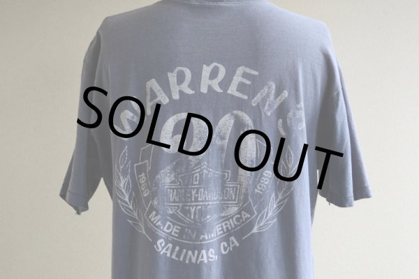 画像9: 1980s Harley-Davidson ヘンリーネックTシャツ  表記L  (9)