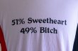 画像7: 1980s 51％ Sweetheart 49％ Bitch Tシャツ　 表記XL  (7)