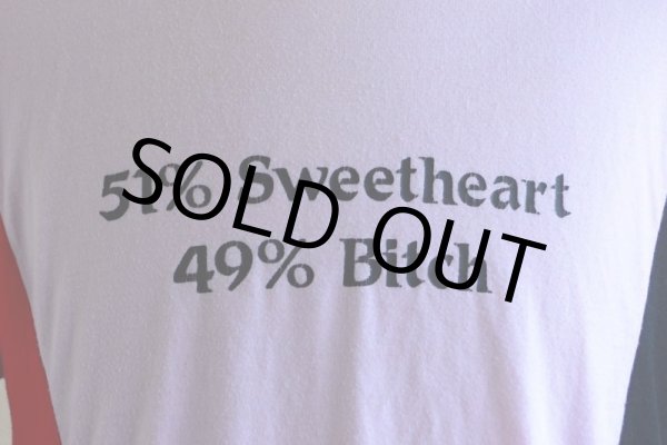 画像7: 1980s 51％ Sweetheart 49％ Bitch Tシャツ　 表記XL  (7)
