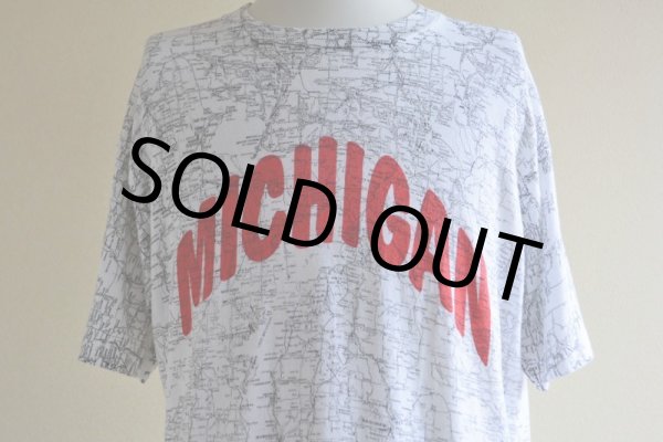 画像7: 1990s MICHIGAN マップTシャツ　 表記L  (7)