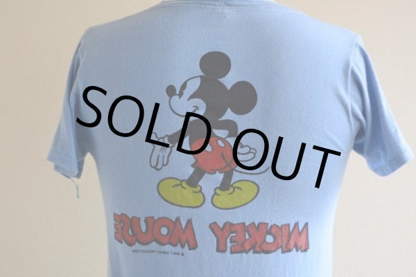 画像12: 1970s MICKEY MOUSE 両面プリントTシャツ　 表記S  (12)
